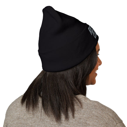 Embroidered 'restecpa beanie keep your nobbin warm' Cuffed Beanie