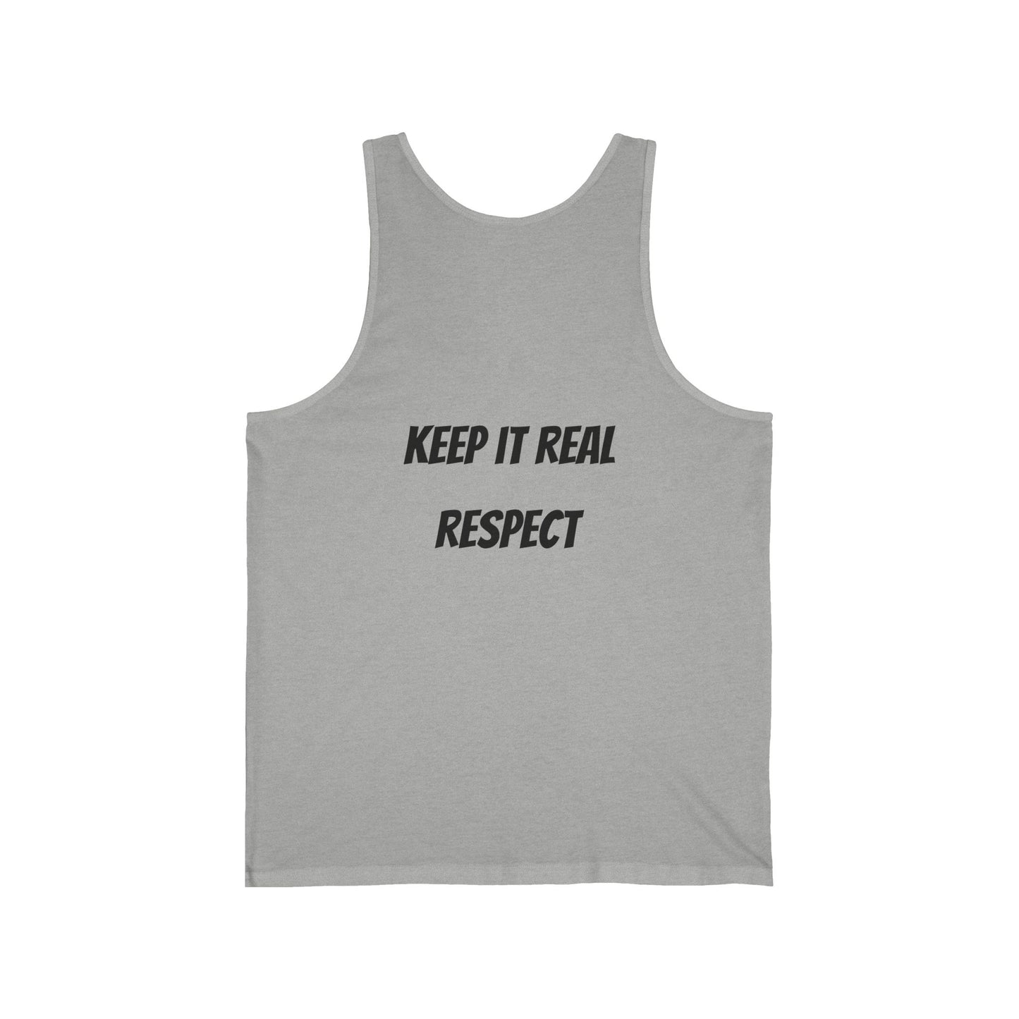 Keep It Real Tank Top — Casual Graphic Jersey Tank