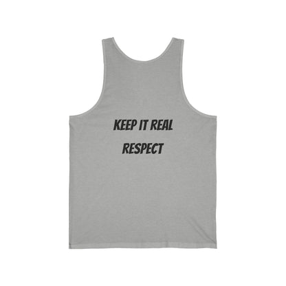 Keep It Real Tank Top — Casual Graphic Jersey Tank