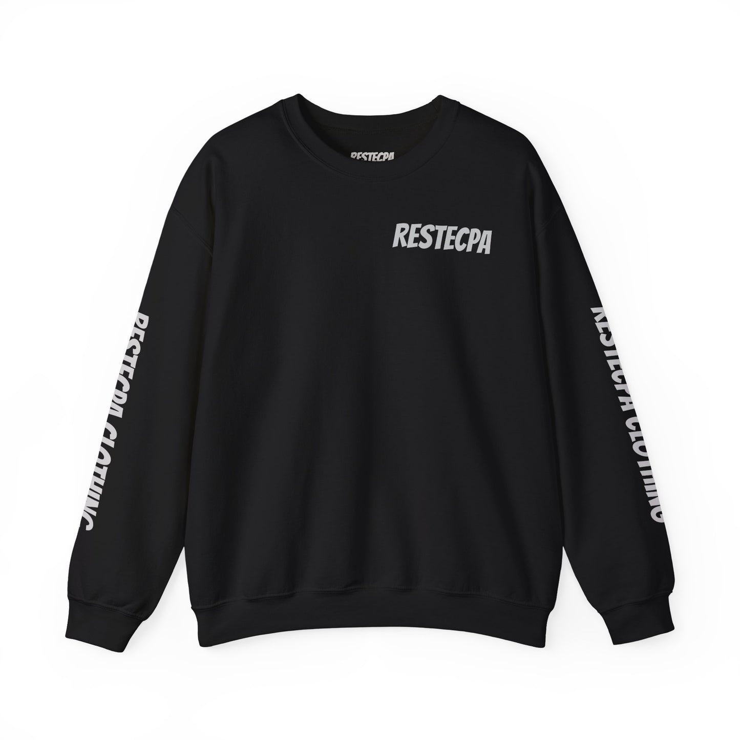 Respect Crewneck Sweatshirt — Minimal Text ‘respect’ Graphic
