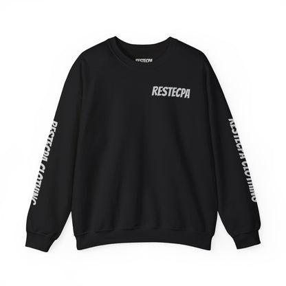 Respect Crewneck Sweatshirt — Minimal Text ‘respect’ Graphic