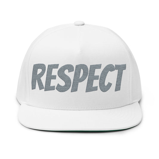 Embroidered Flat Bill Cap — Classic Snapback Hat