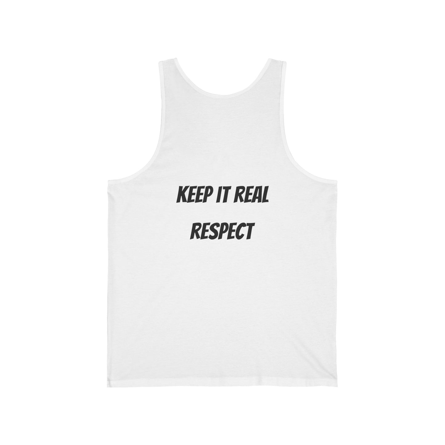 Keep It Real Tank Top — Casual Graphic Jersey Tank