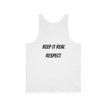 Keep It Real Tank Top — Casual Graphic Jersey Tank
