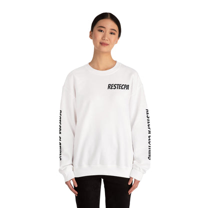 Respect Crewneck Sweatshirt — Minimal Text ‘respect’ Graphic
