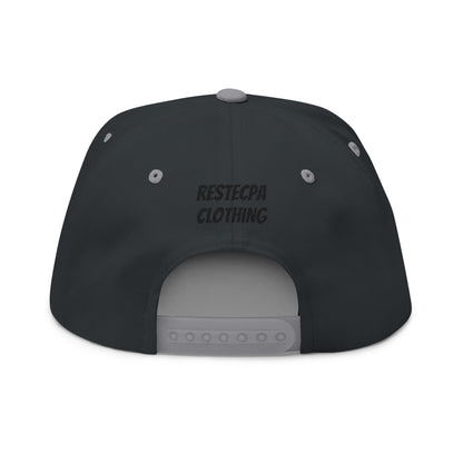 Respect Embroidered Cap — Flat Bill Hat