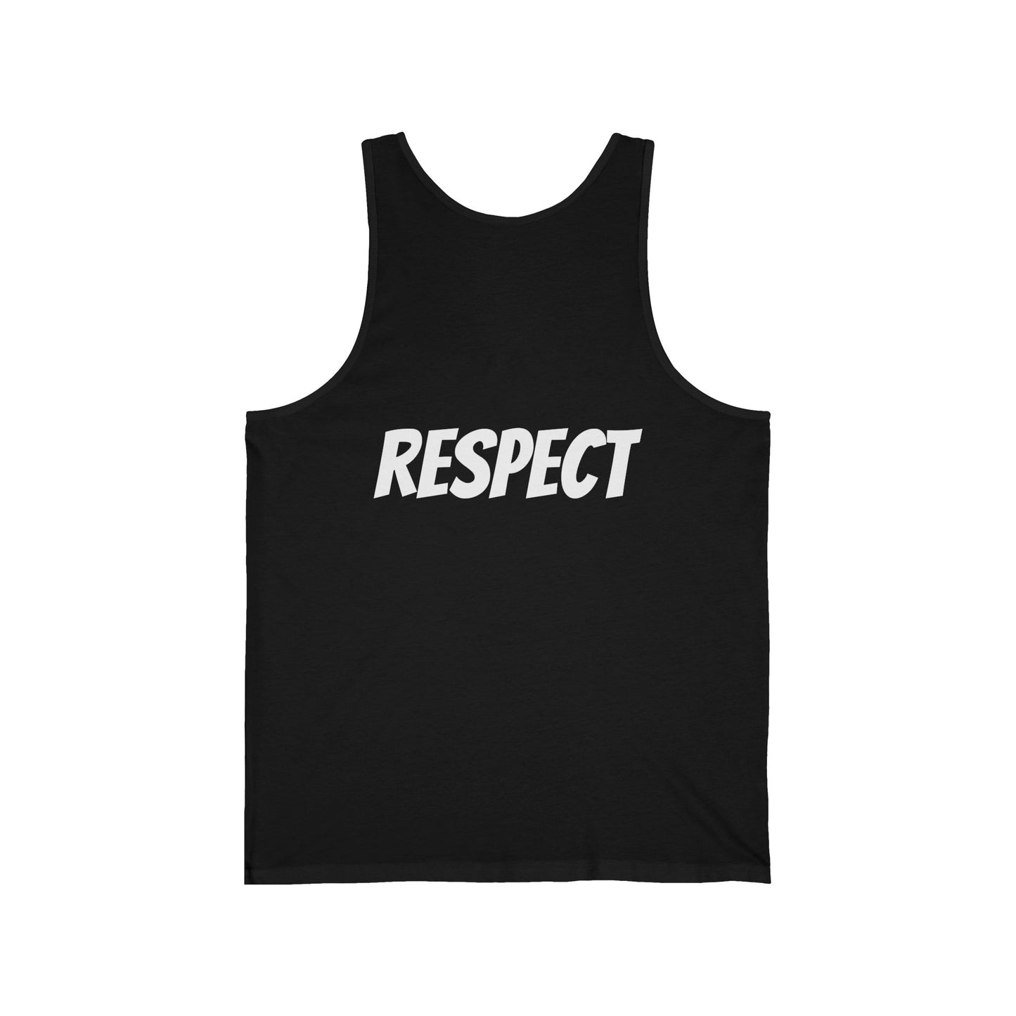 Proud White Tank Top — 'proud white' Graphic Jersey Tank