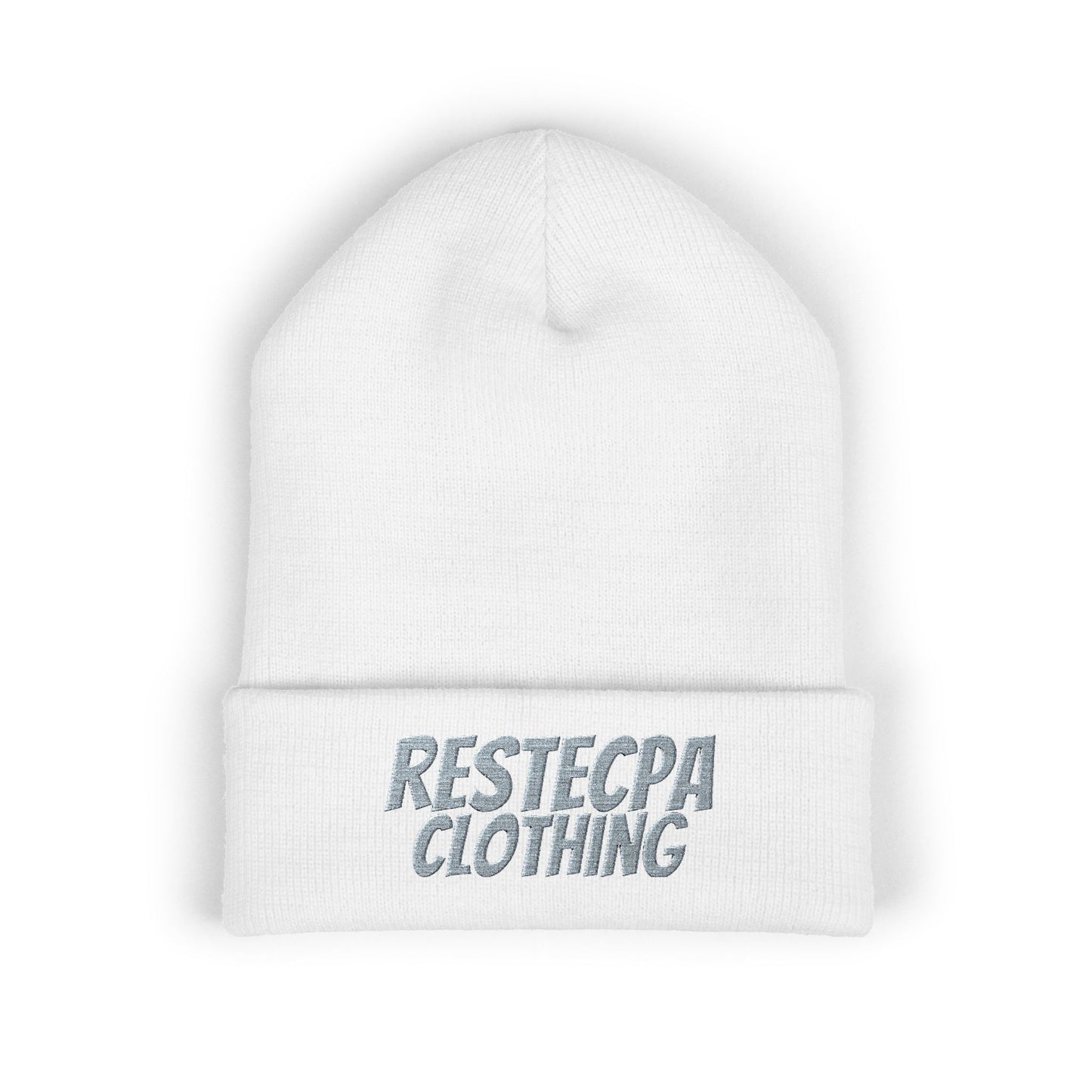Embroidered 'restecpa beanie keep your nobbin warm' Cuffed Beanie
