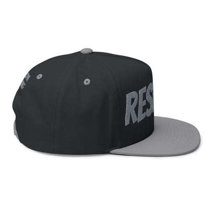 Embroidered Flat Bill Cap — Classic Snapback Hat