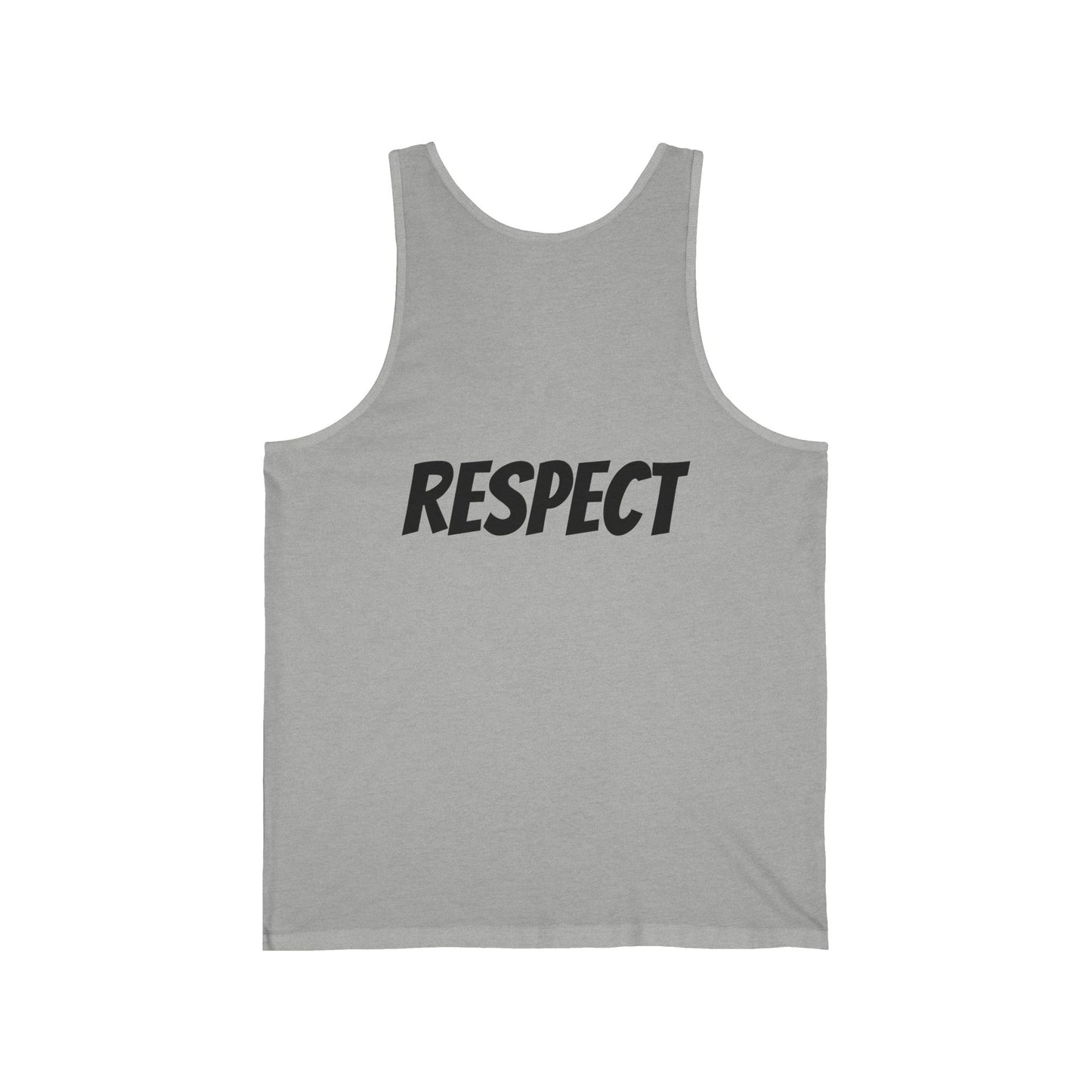 Proud White Tank Top — 'proud white' Graphic Jersey Tank