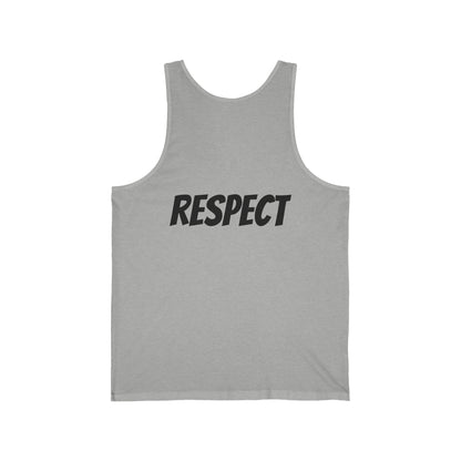 Proud White Tank Top — 'proud white' Graphic Jersey Tank
