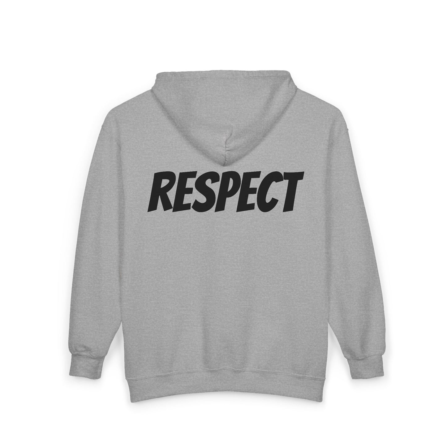 Proud White Zip Hoodie — "proud white" Full-Zip Sweatshirt