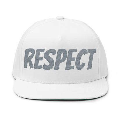 Embroidered Flat Bill Cap — Classic Snapback Hat