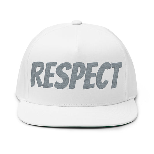 Embroidered Flat Bill Cap — Classic Snapback Hat