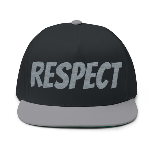 Embroidered Flat Bill Cap — Classic Snapback Hat