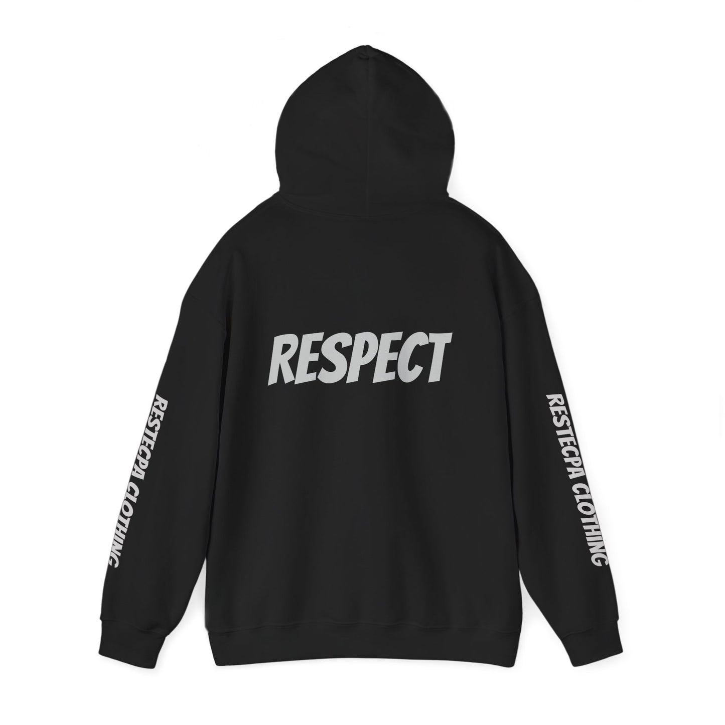 Respect Graphic Hoodie — Minimal Respect Text Design