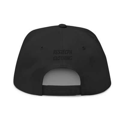 Respect Embroidered Cap — Flat Bill Hat