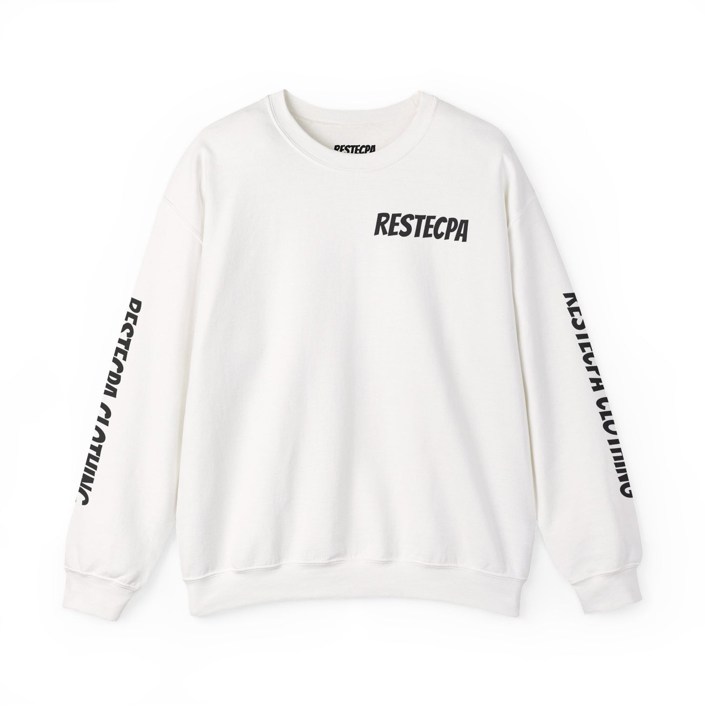 Respect Crewneck Sweatshirt — Minimal Text ‘respect’ Graphic