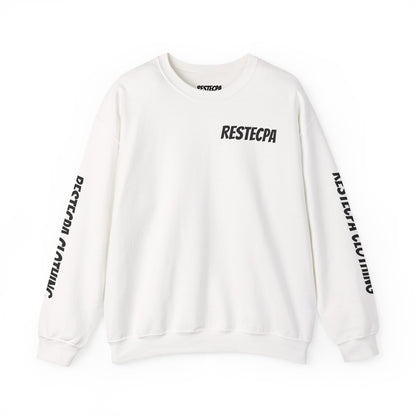 Respect Crewneck Sweatshirt — Minimal Text ‘respect’ Graphic