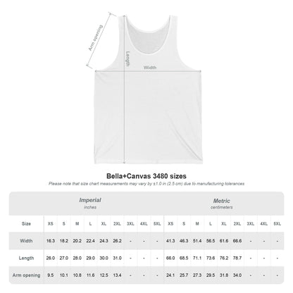 "made you look" Jersey Tank — Funny Graphic Sleeveless Top