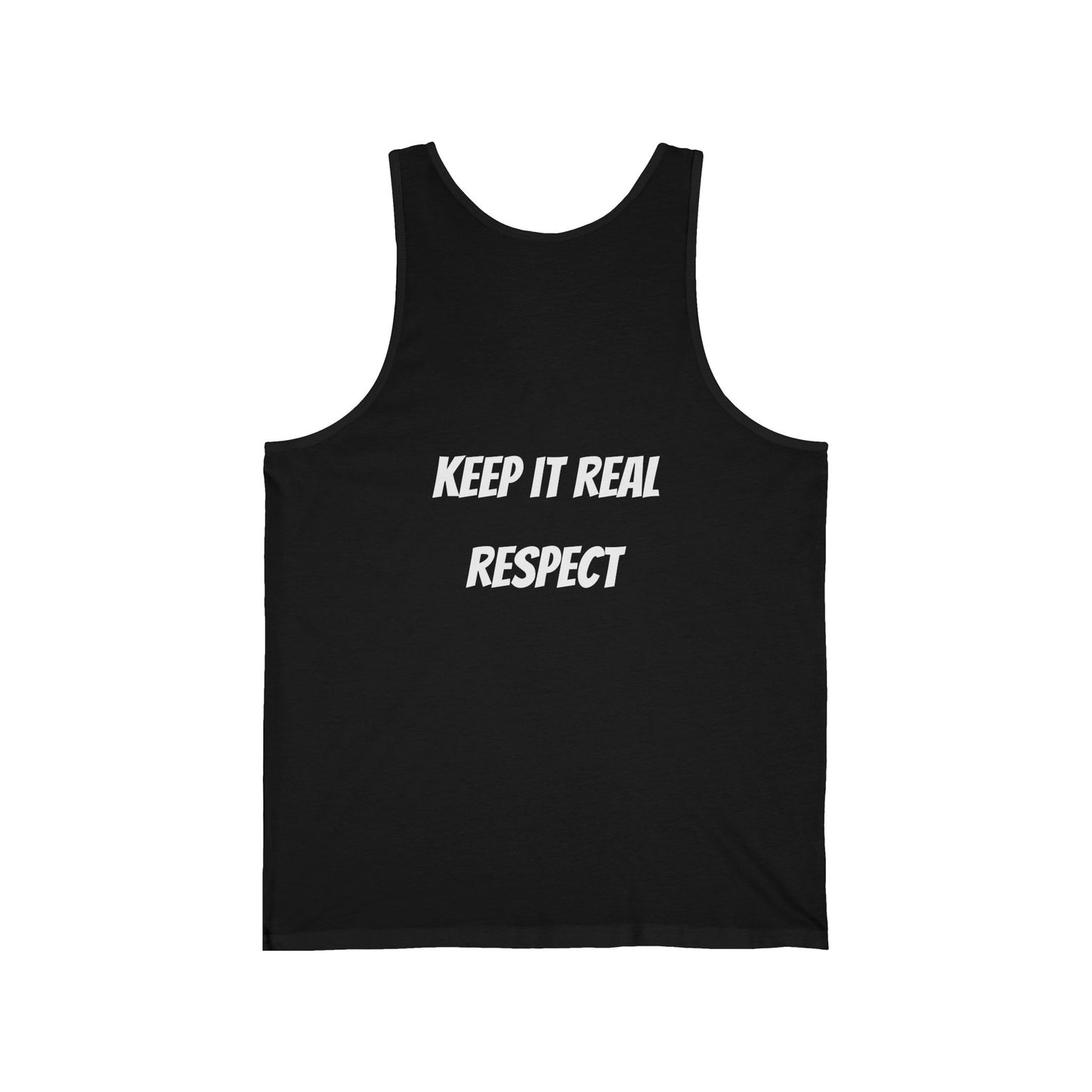 Keep It Real Tank Top — Casual Graphic Jersey Tank