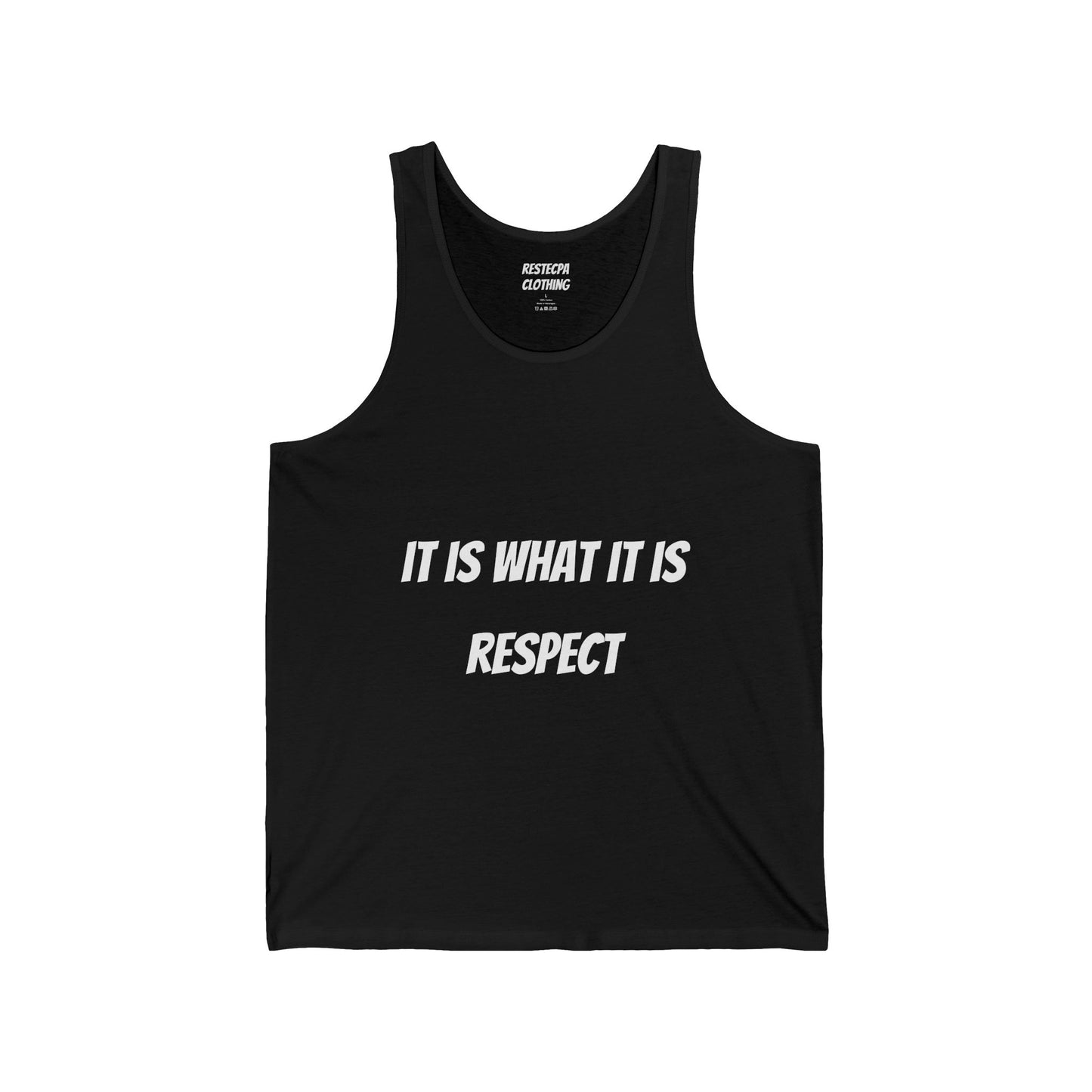 It Is What It Is Tank Top — Casual Graphic Jersey Tank for Everyday Wear