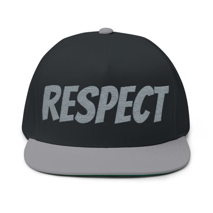 Embroidered Flat Bill Cap — Classic Snapback Hat