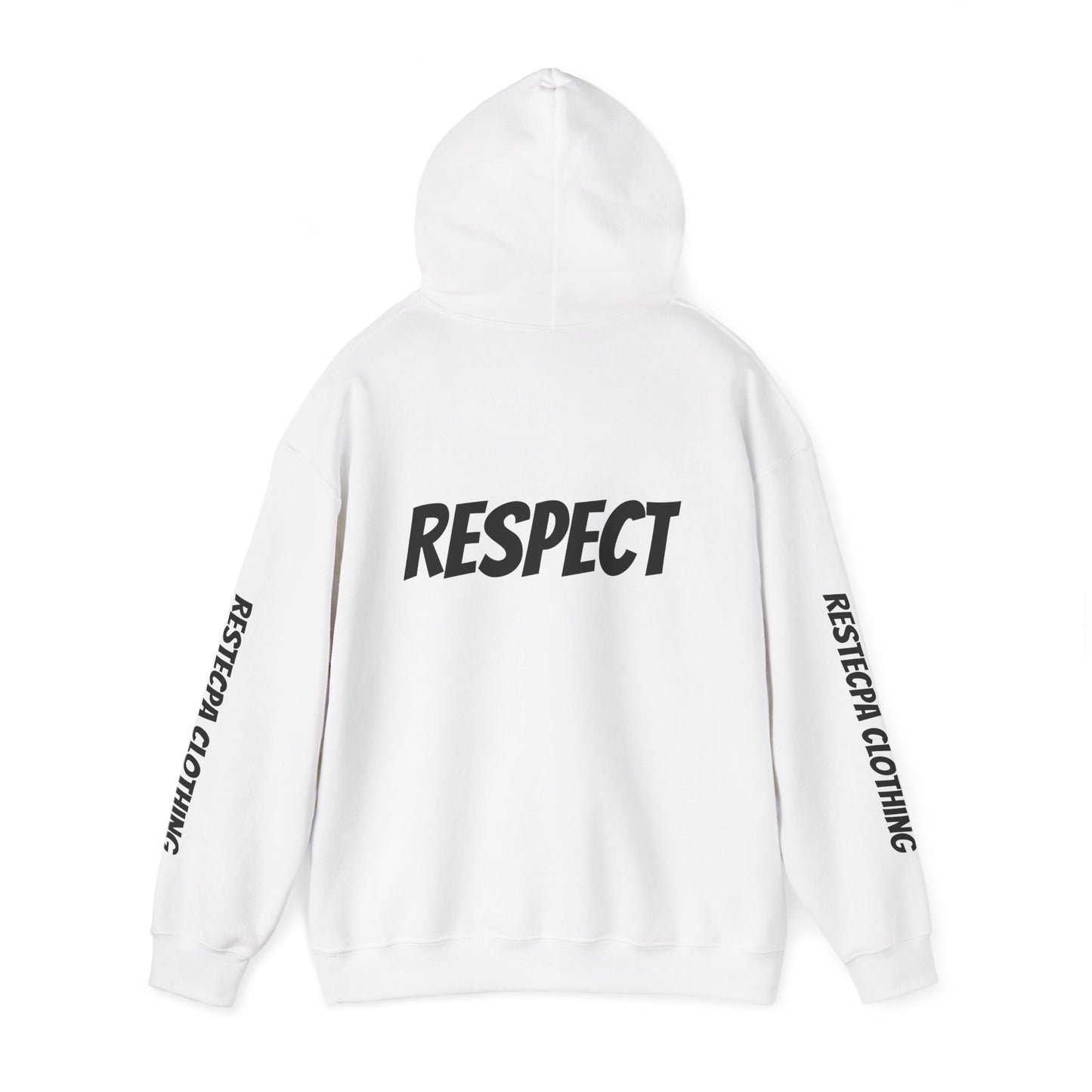 Respect Graphic Hoodie — Minimal Respect Text Design